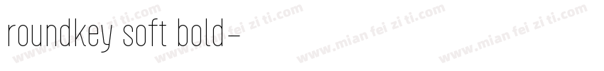 roundkey soft bold字体转换